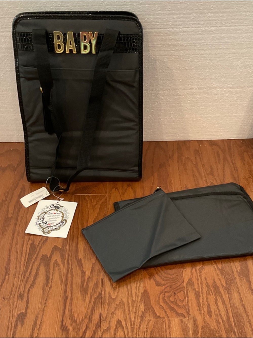 Brat Pack black ‘BABY' Tote Bag with Matching Accessories